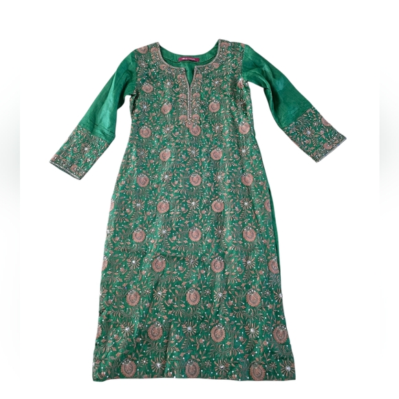 Meena bazar Indian Kaftan Dress Size Small - Picture 1 of 9